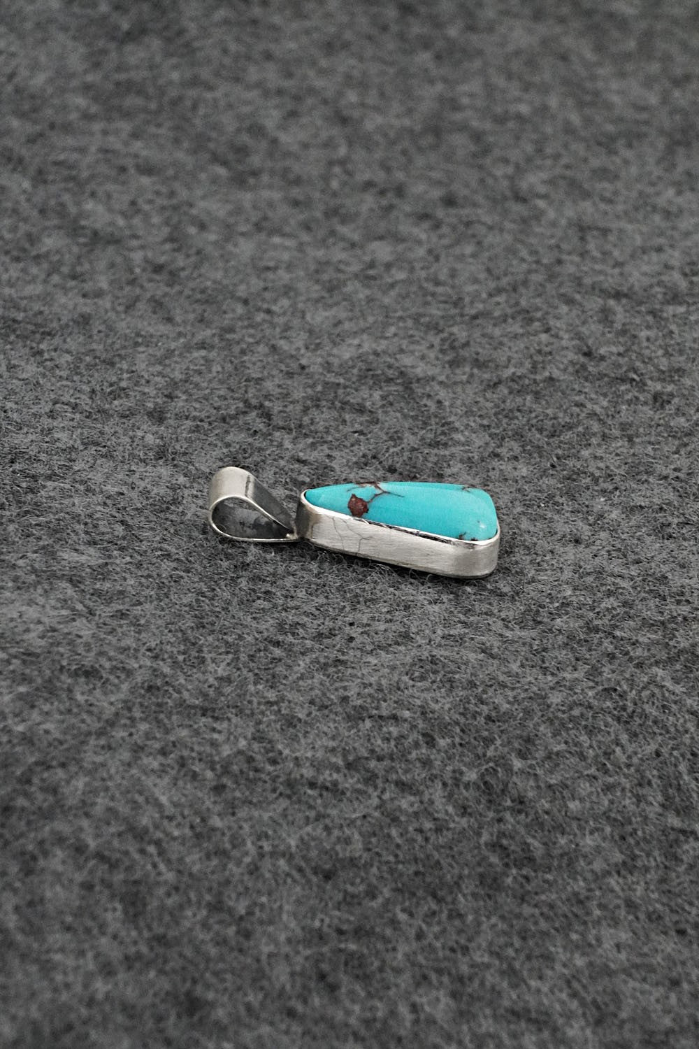 Turquoise & Sterling Silver Pendant - Rena Begay