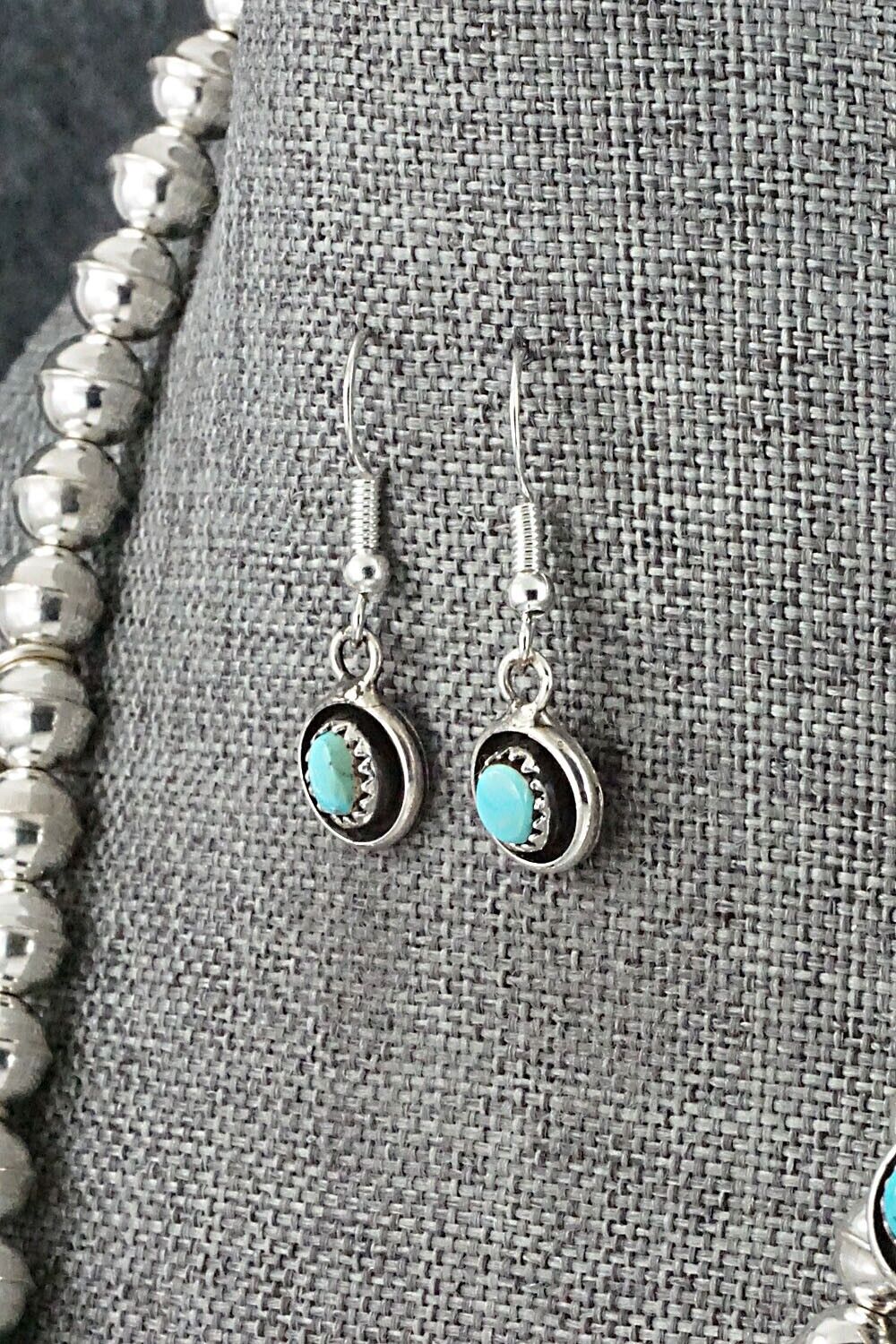 Turquoise & Sterling Silver Squash Blossom Set - Phil Garcia