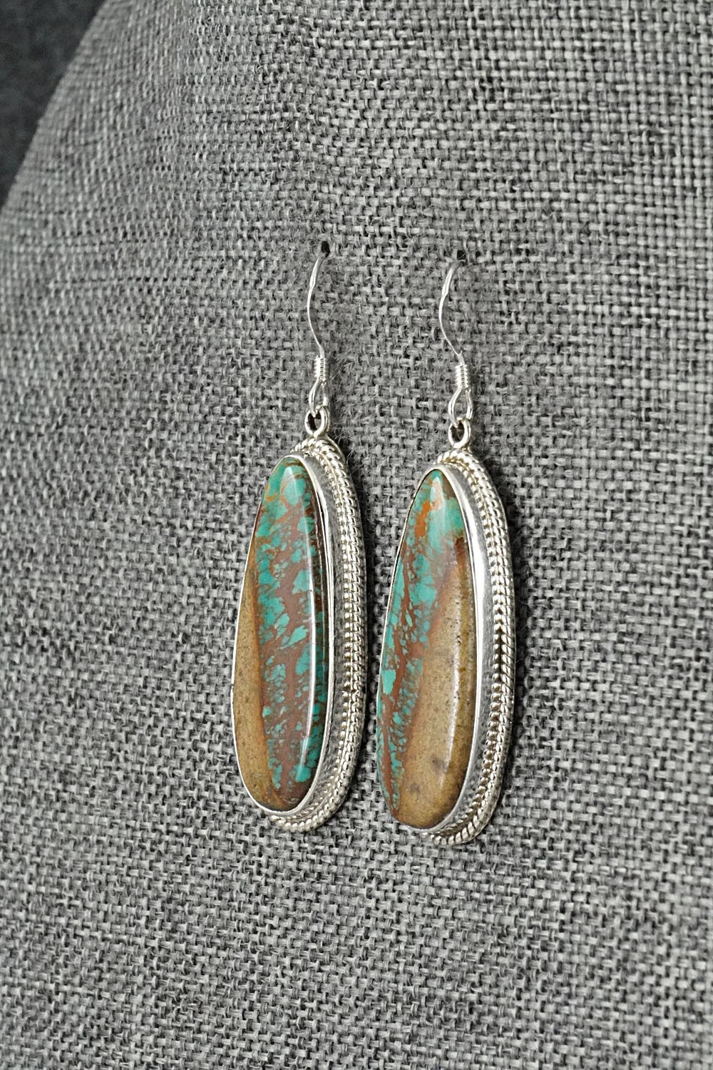 Turquoise and Sterling Silver Earrings - Sharon McCarthy