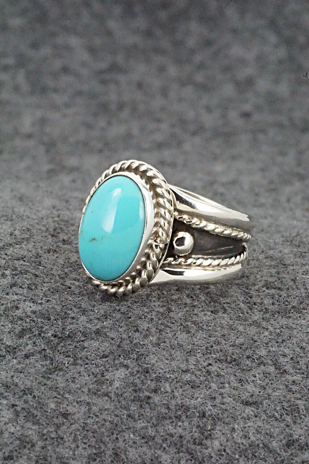 Turquoise & Sterling Silver Ring - Thomas Yazzie - Size 7