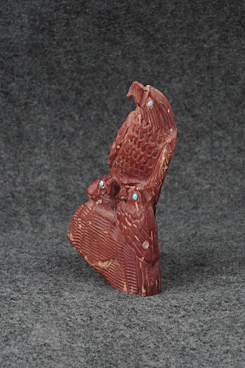 Eagle Zuni Fetish Carving - Derrick Kammasee