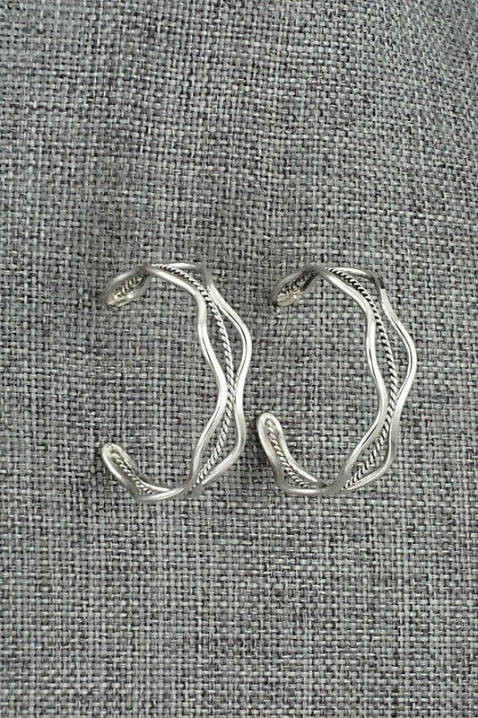 Sterling Silver Hoop Earrings - Elaine Tahe