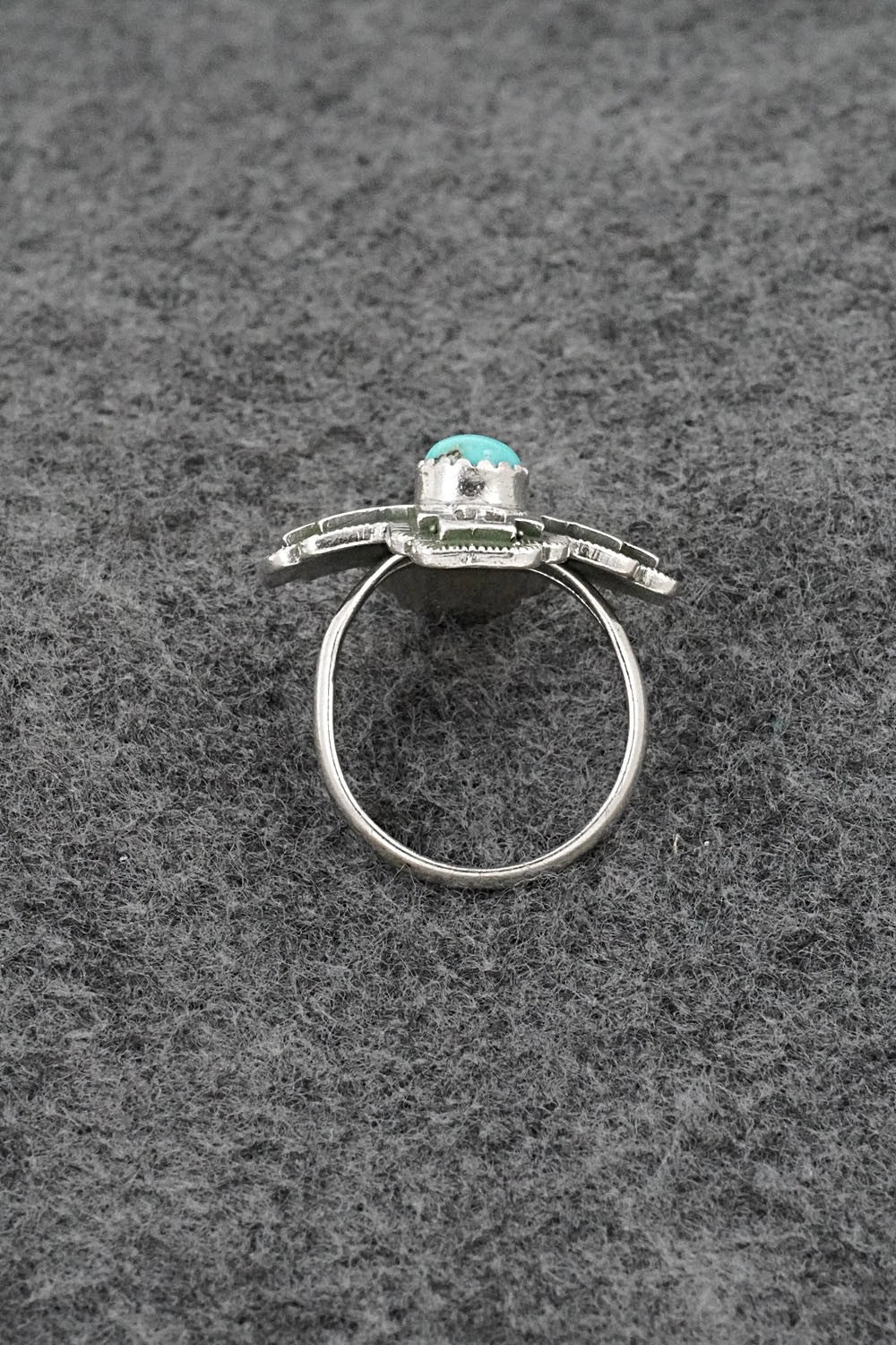 Turquoise and Sterling Silver Ring - Letricia Largo - Size 6.5