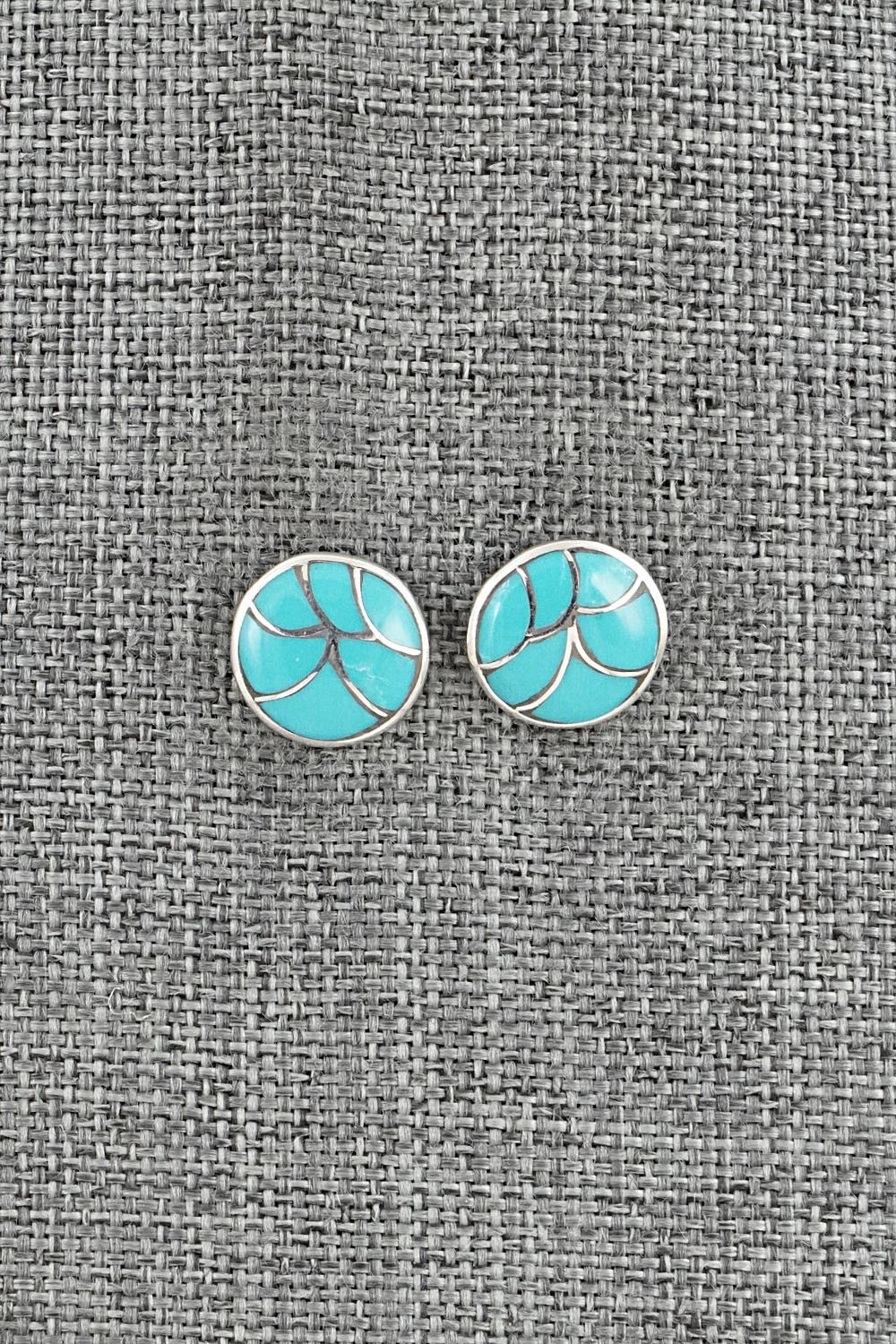 Turquoise & Sterling Silver Earrings - Orena Leekya