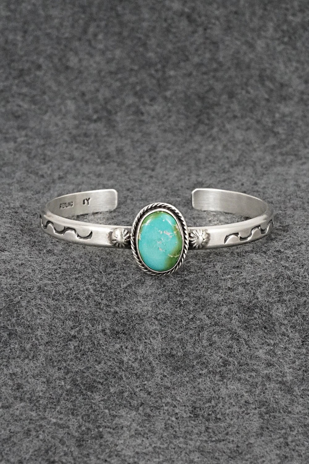 Turquoise & Sterling Silver Bracelet - Samuel Yellowhair