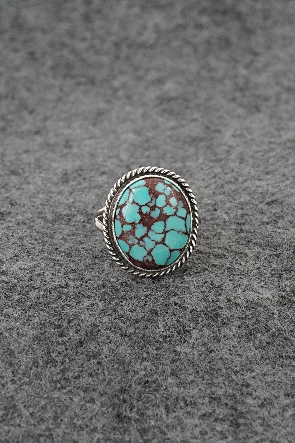 Turquoise & Sterling Silver Ring - Eugene Gruber - Size 7