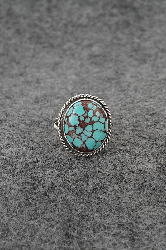 Turquoise & Sterling Silver Ring - Eugene Gruber - Size 7