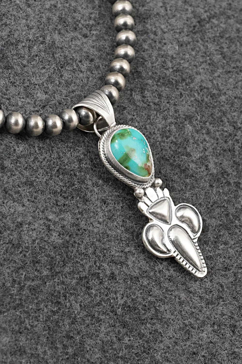 Turquoise & Sterling Silver Necklace - Gary Shorty