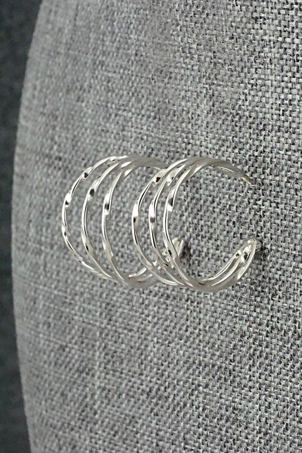 Sterling Silver Hoop Earrings - Elaine Tahe