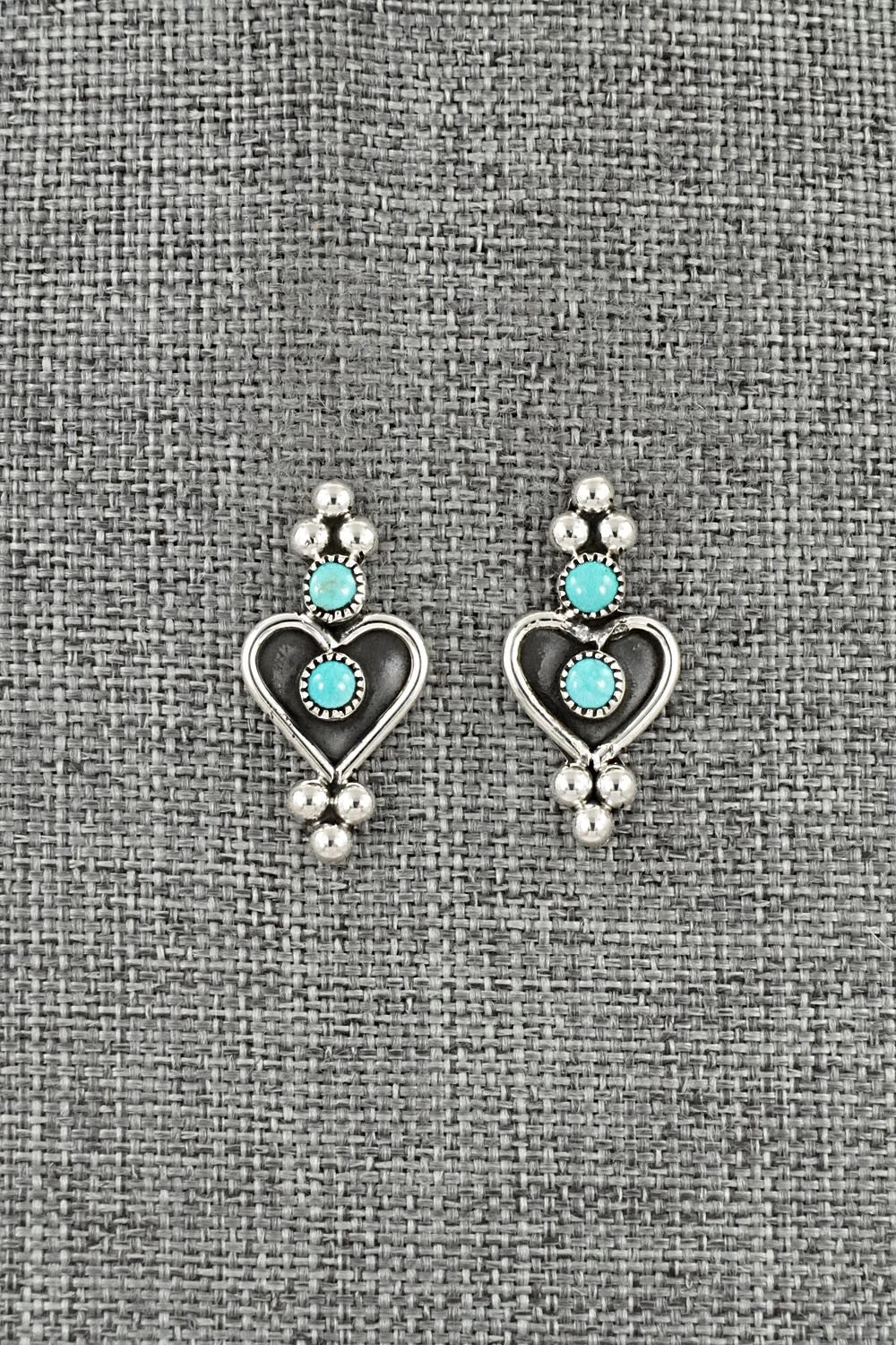 Turquoise & Sterling Silver Earrings - Angie Platero