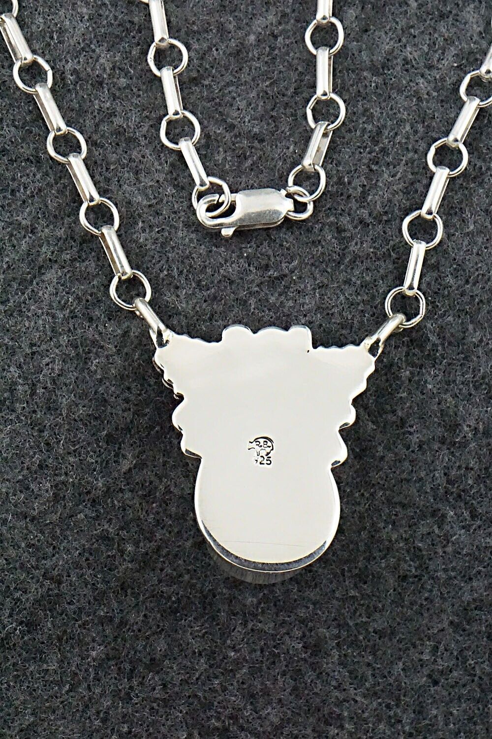 Turquoise & Sterling Silver Necklace - Loretta Delgarito