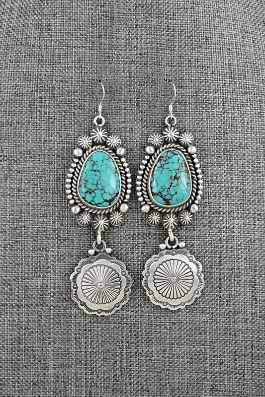 Turquoise & Sterling Silver Earrings - Michael Calladitto