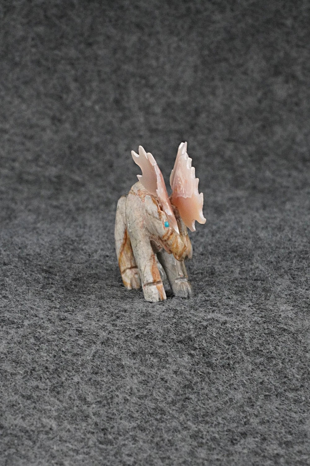 Moose Zuni Fetish Carving - Jonas Hustito