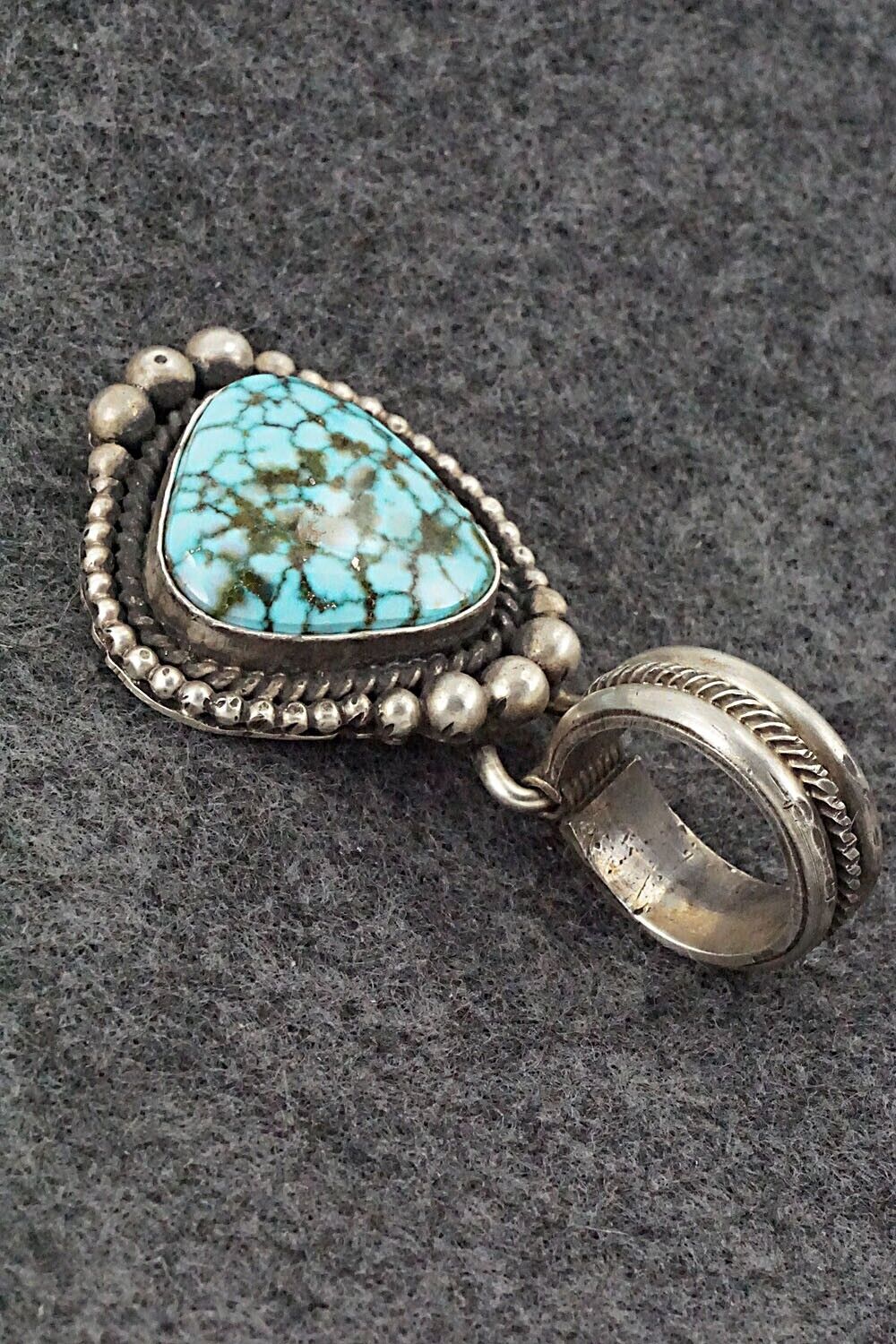 Turquoise & Sterling Silver Pendant - Rosita Calladitto