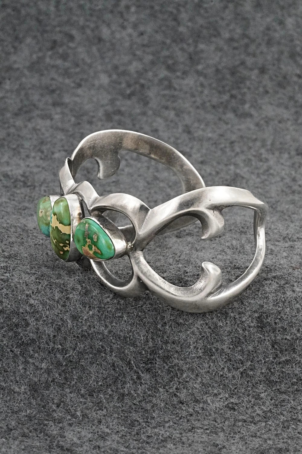 Turquoise & Sterling Silver Bracelet - Eugene Gruber