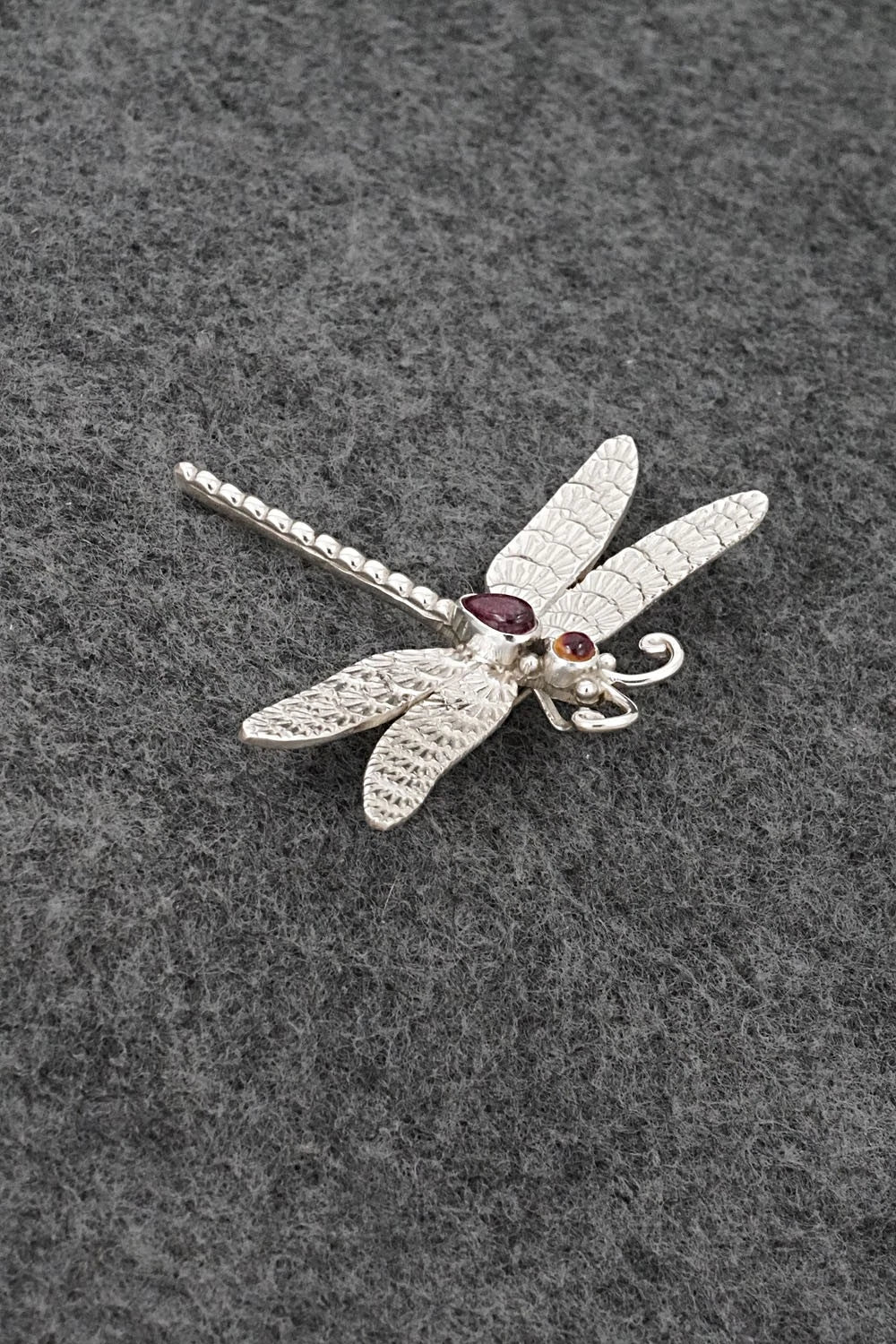 Spiny Oyster & Sterling Silver Pendant/Pin - Lee Charley