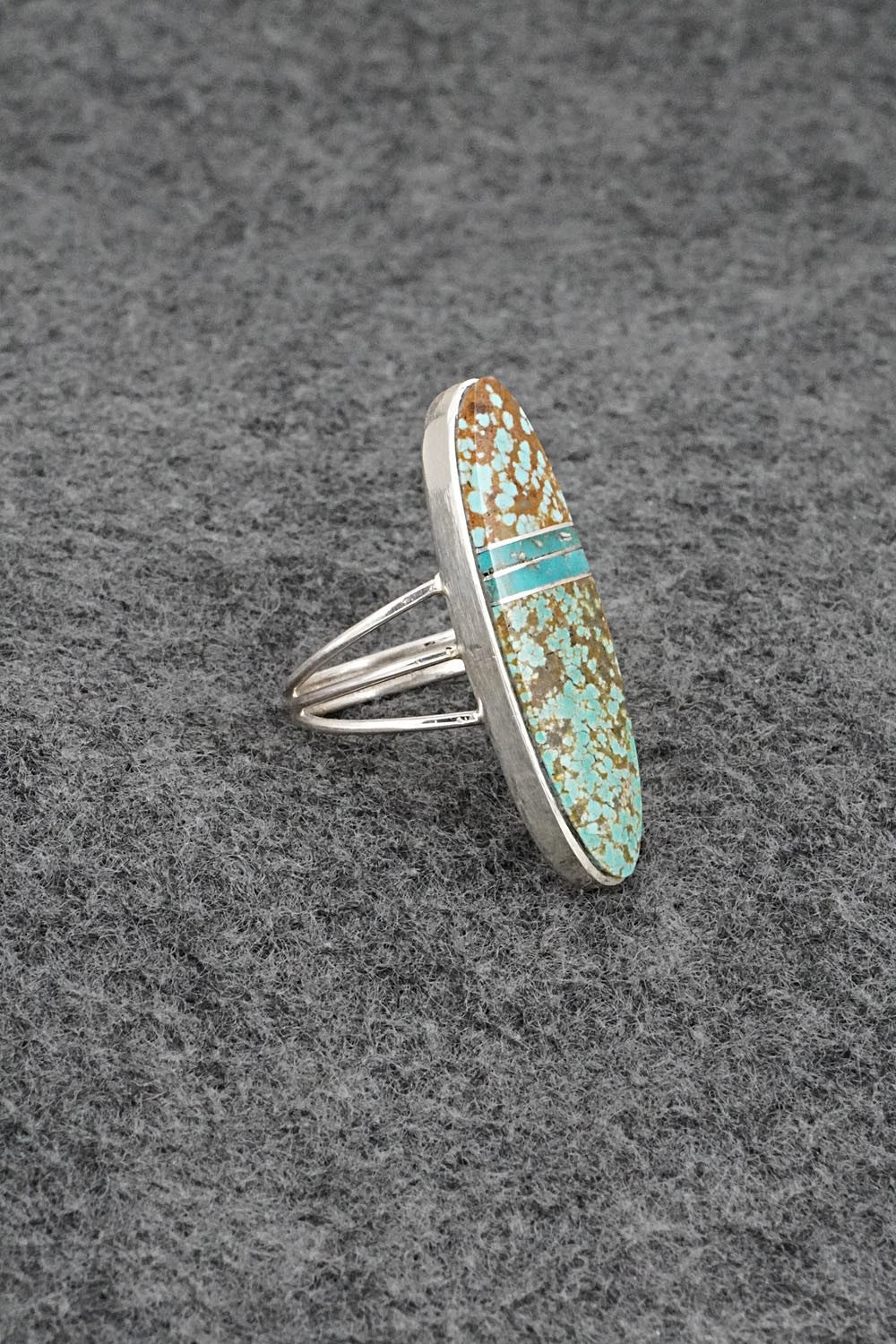 Turquoise & Sterling Silver Ring - Harold Smith - Size 7