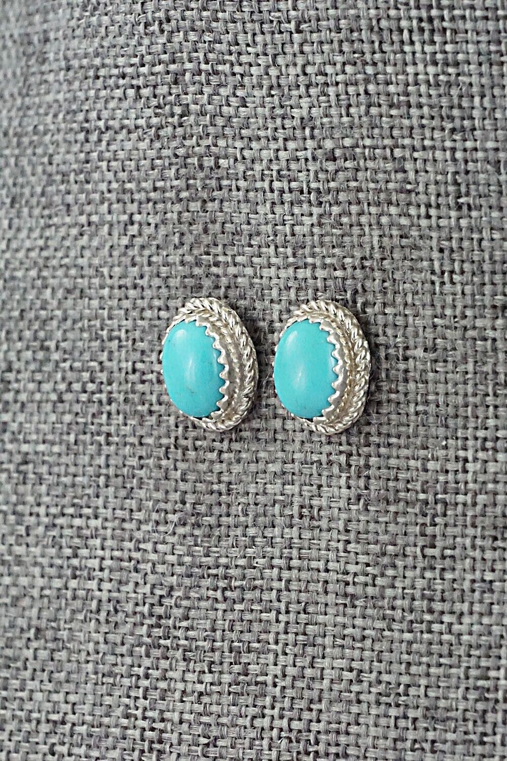 Turquoise & Sterling Silver Earrings - Sally Arviso