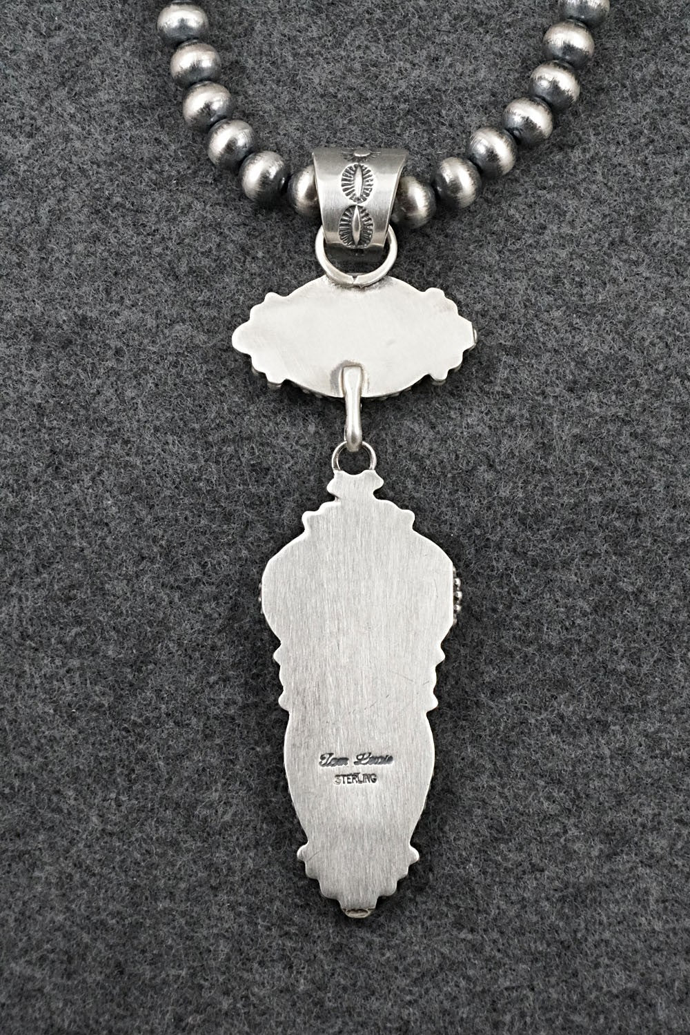Turquoise & Sterling Silver Necklace - Tom Lewis