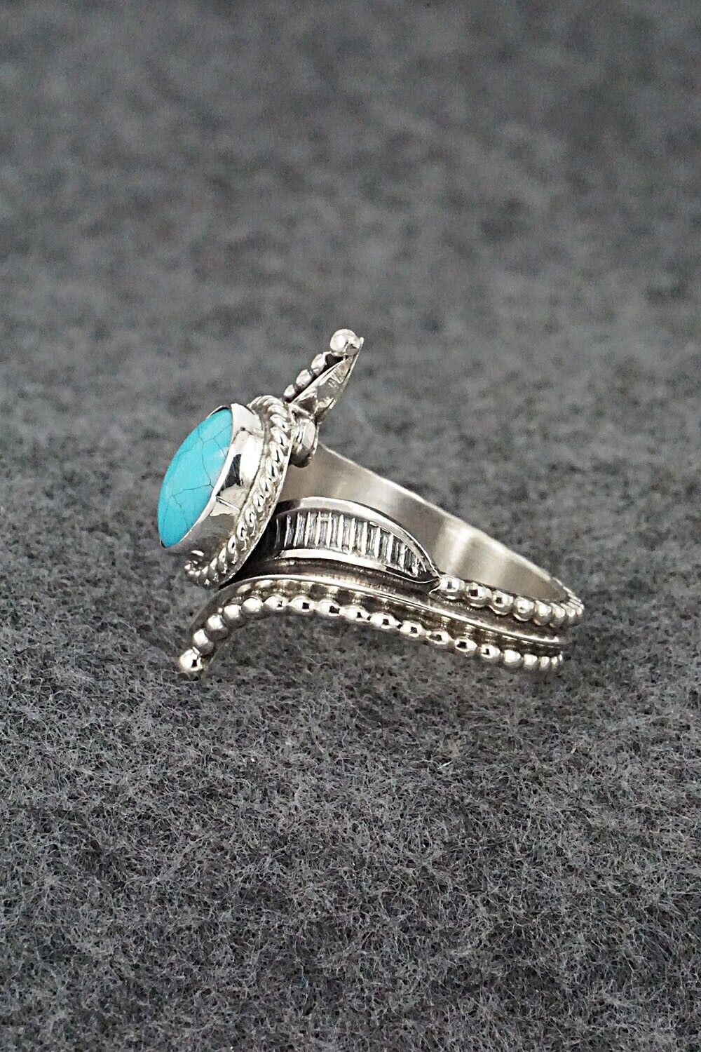 Turquoise & Sterling Silver Ring - Thomas Yazzie - Size 9