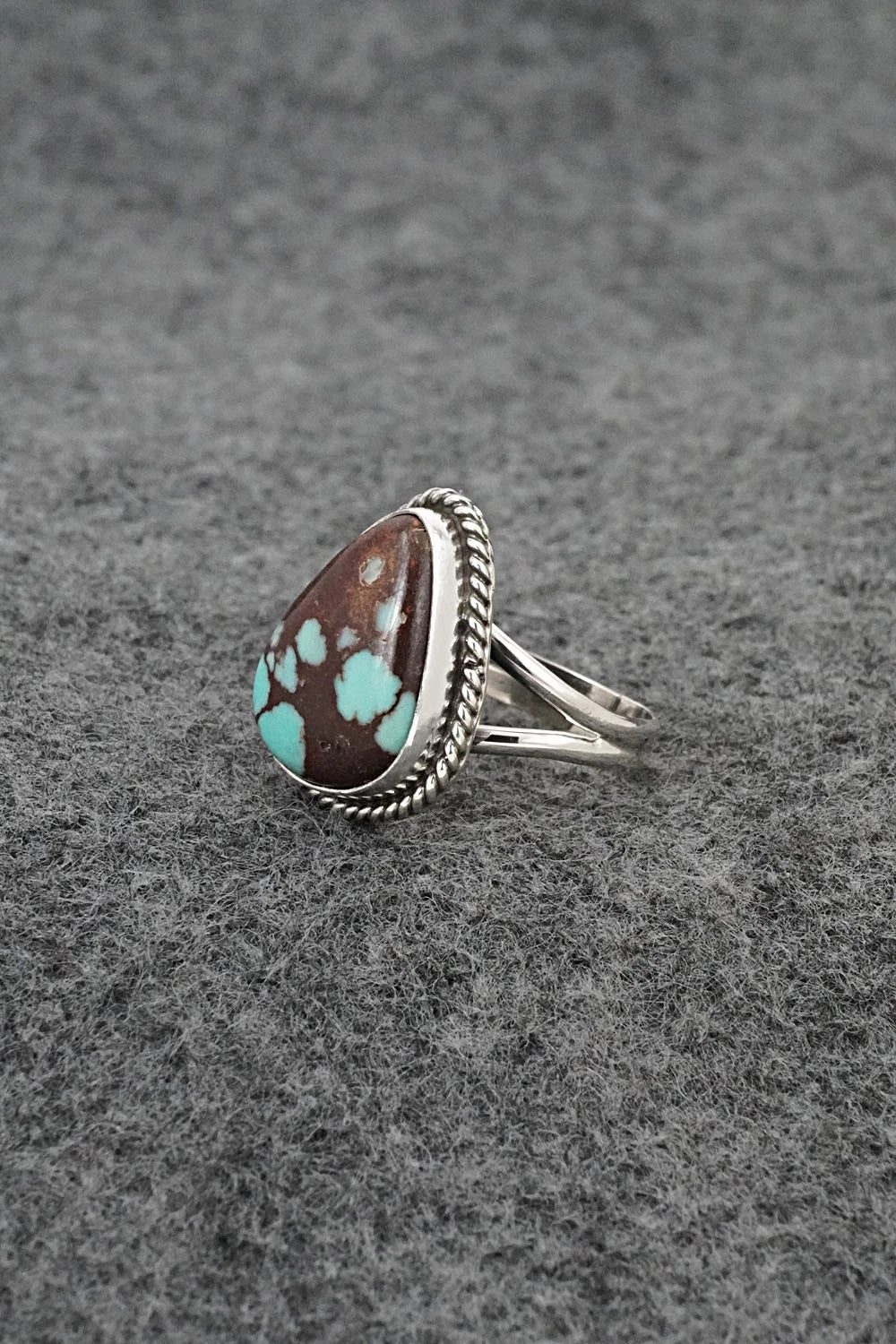 Turquoise & Sterling Silver Ring - Eugene Gruber - Size 5