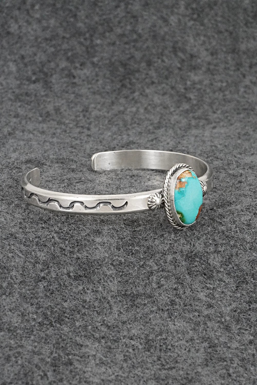 Turquoise & Sterling Silver Bracelet - Samuel Yellowhair