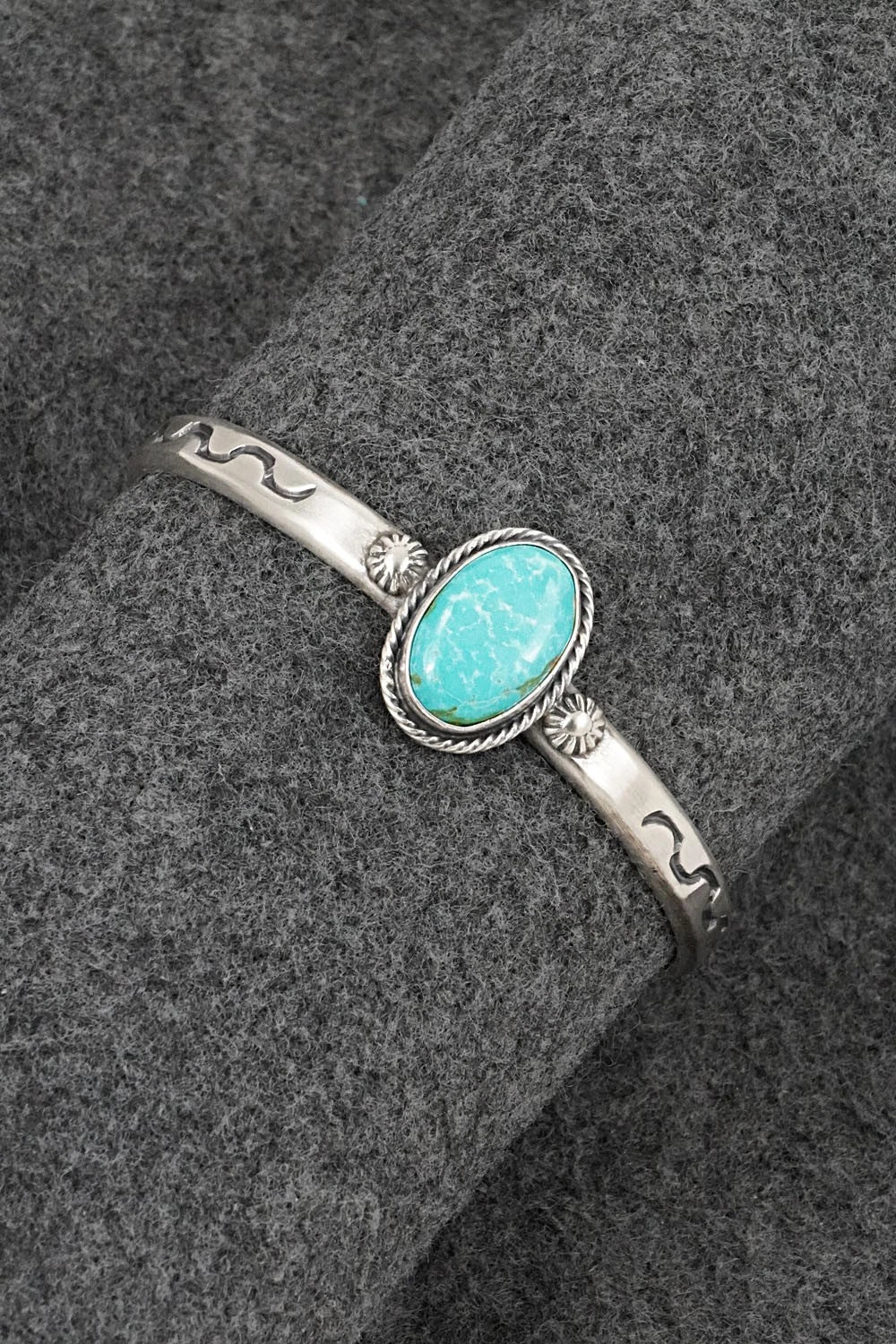 Turquoise & Sterling Silver Bracelet - Samuel Yellowhair
