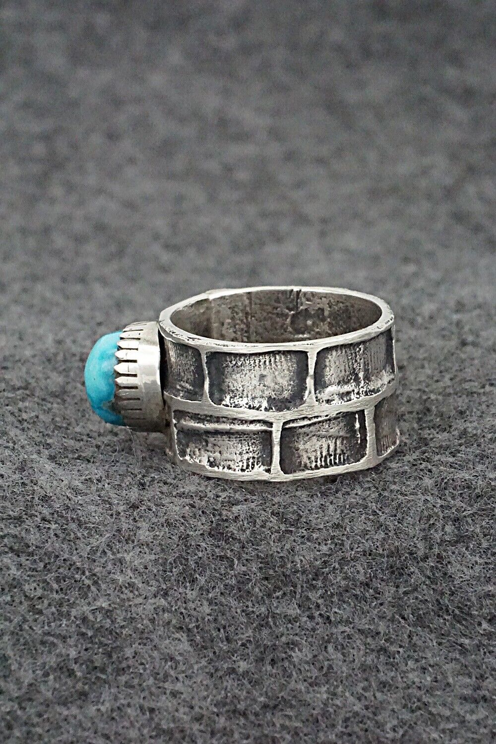 Turquoise & Sterling Silver Ring - Cody Begay - Size 10.5