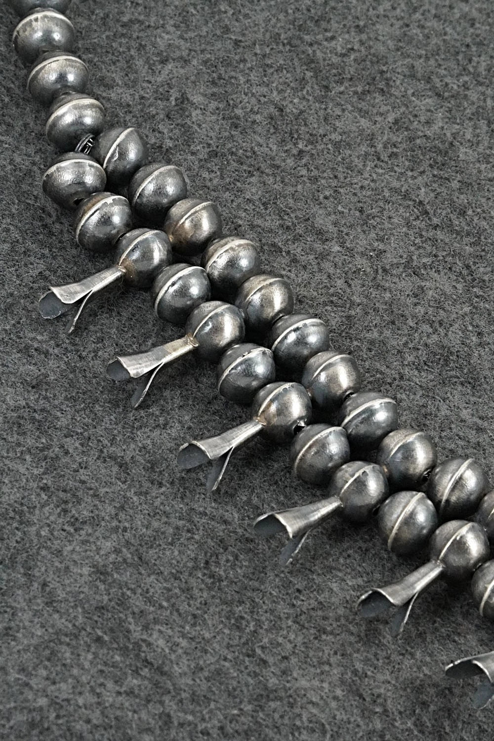 Turquoise & Sterling Silver Squash Blossom Set - Gilbert Martin