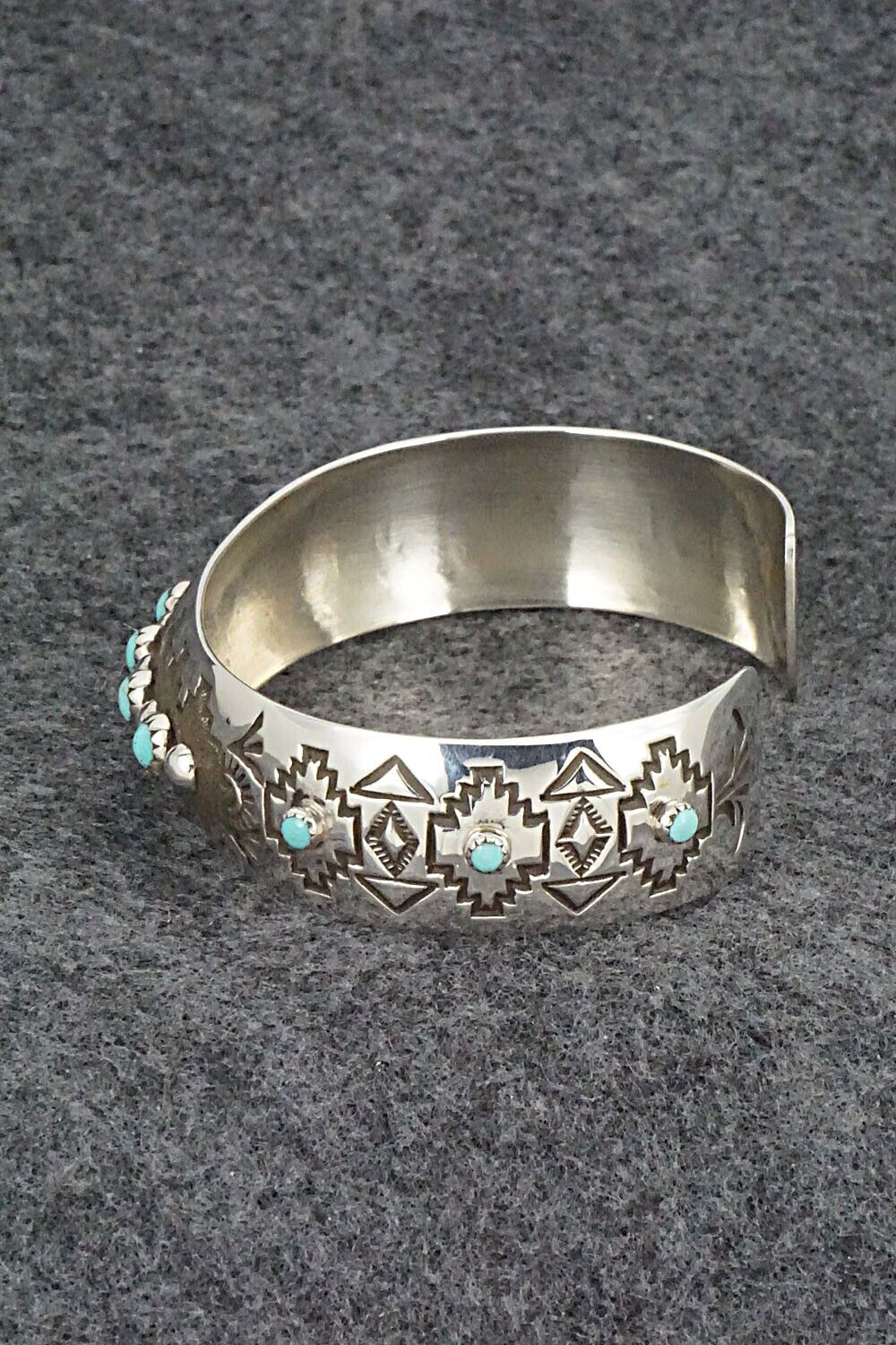 Turquoise and Sterling Silver Bracelet - Debra Lee Tahe