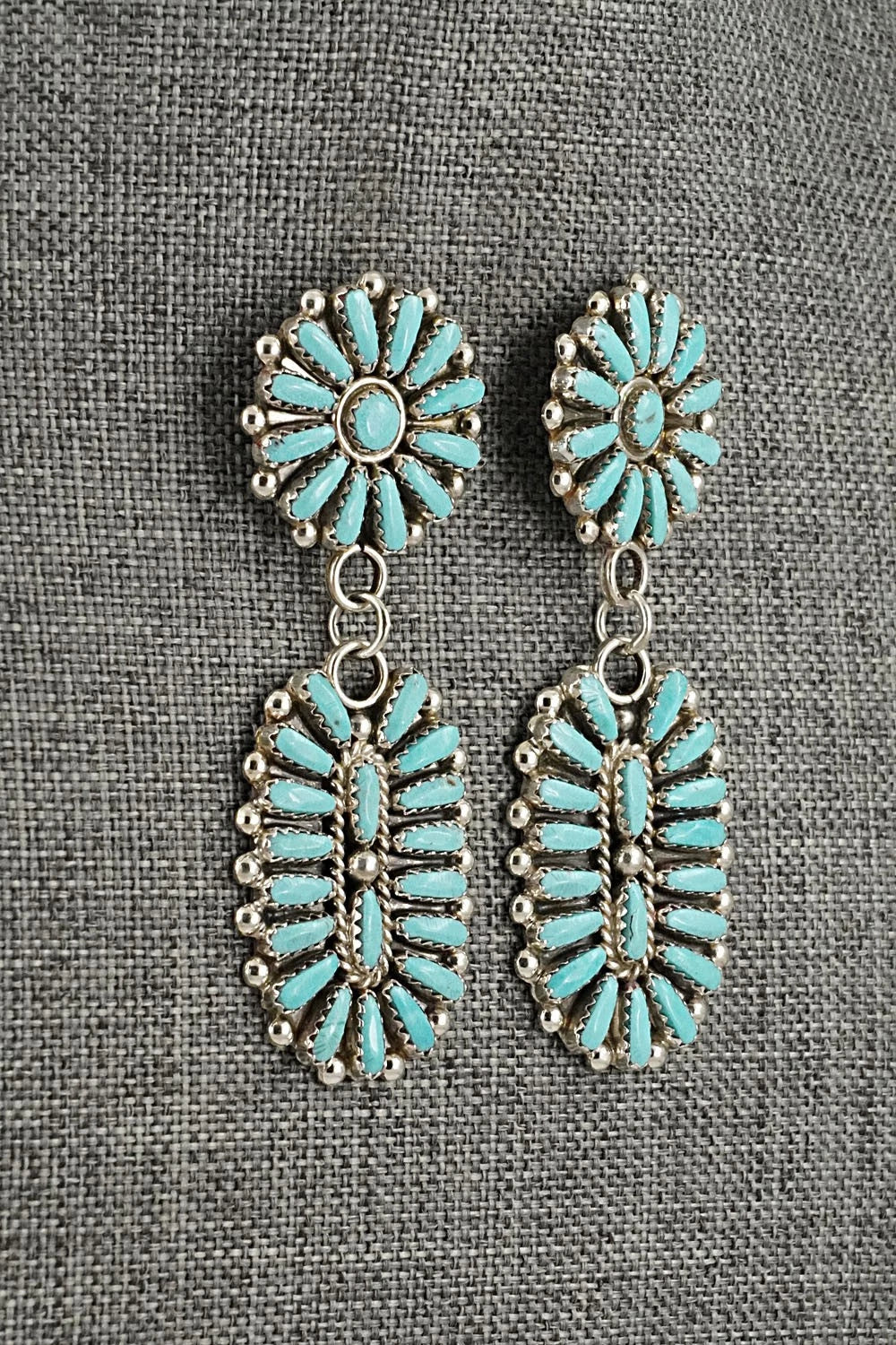 Turquoise & Sterling Silver Earrings - Philena Byjoe