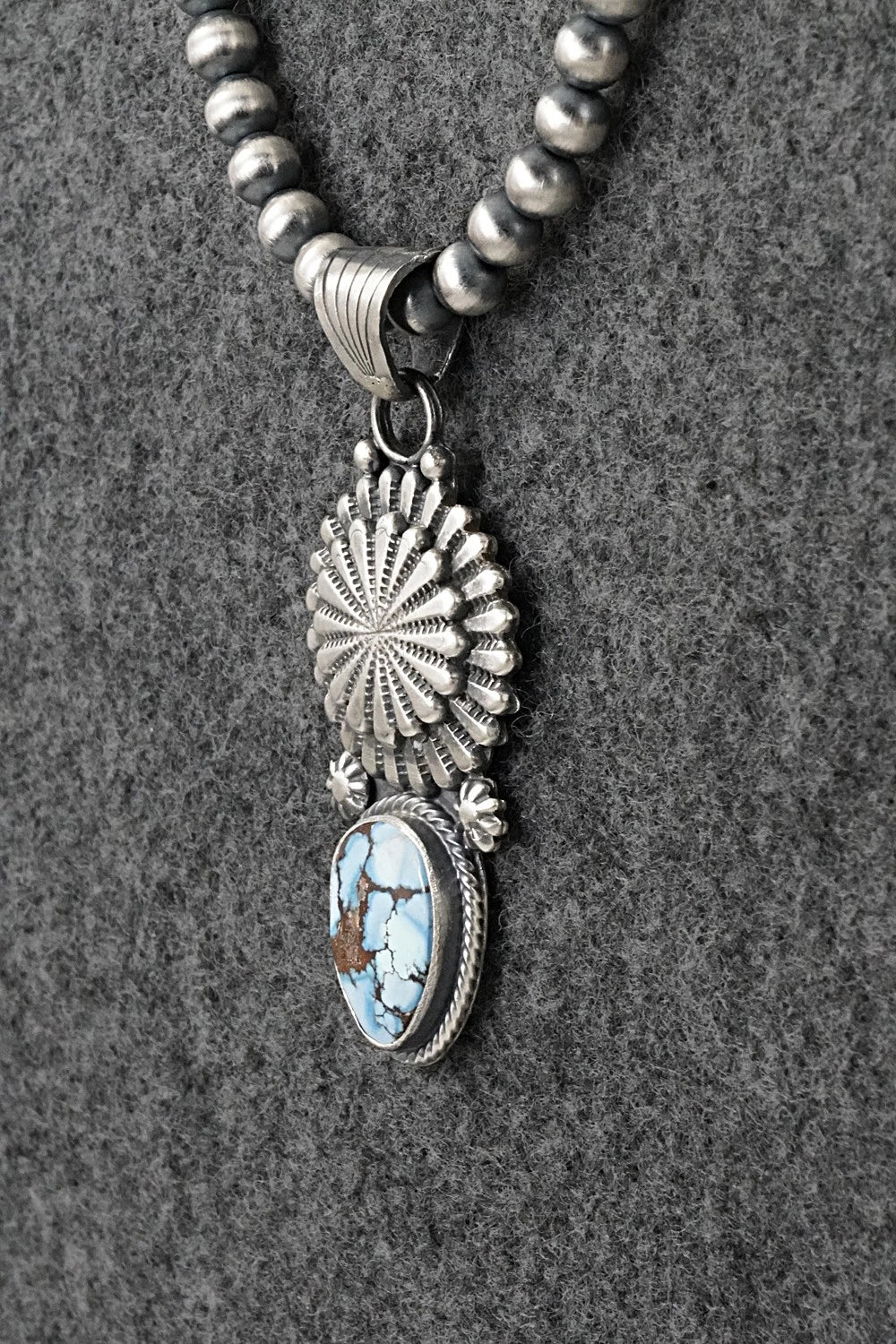 Turquoise & Sterling Silver Necklace - Sharon McCarthy