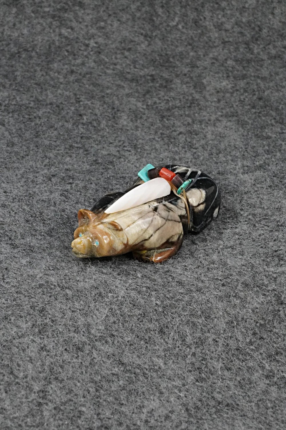 Badger Zuni Fetish Carving - Alex Tsethlikai