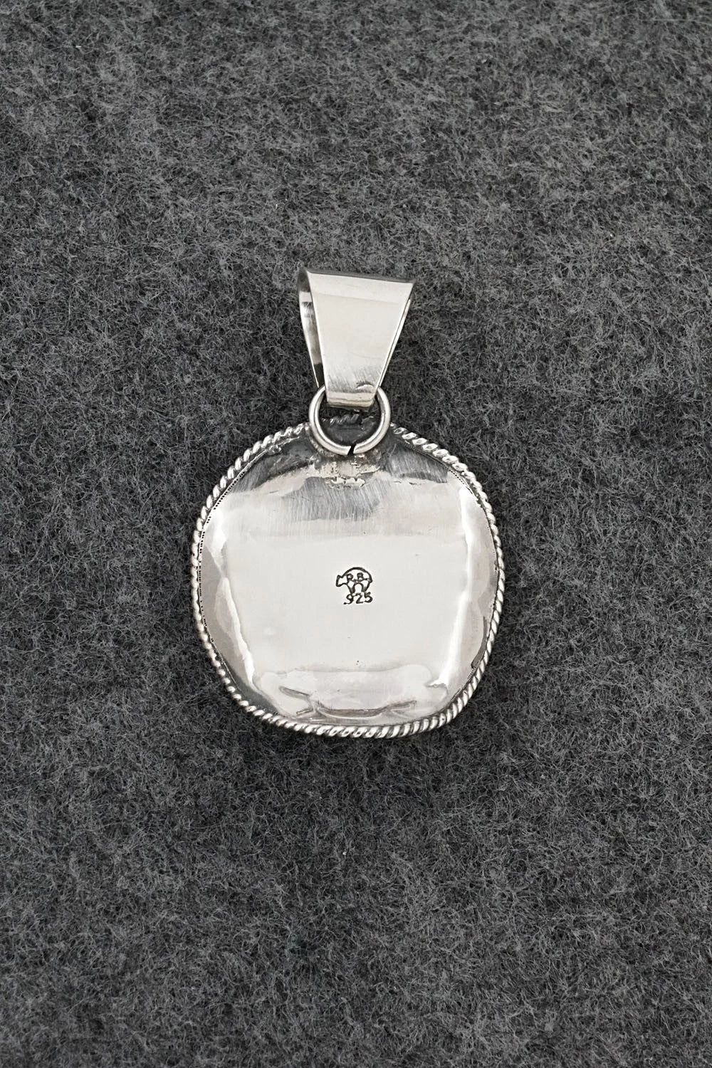 Turquoise & Sterling Silver Pendant - Bobby Platero