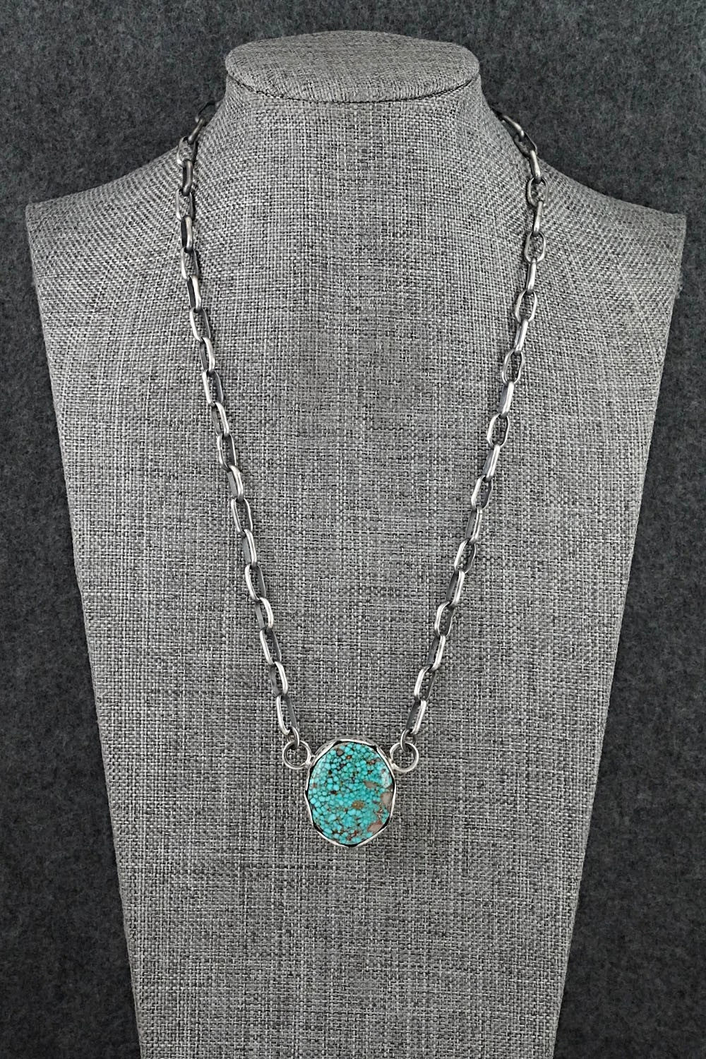 Turquoise & Sterling Silver Necklace - Paul Livingston