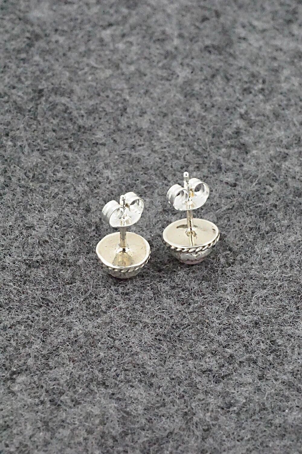 Pink Conch Shell & Sterling Silver Earrings - Larson Chee