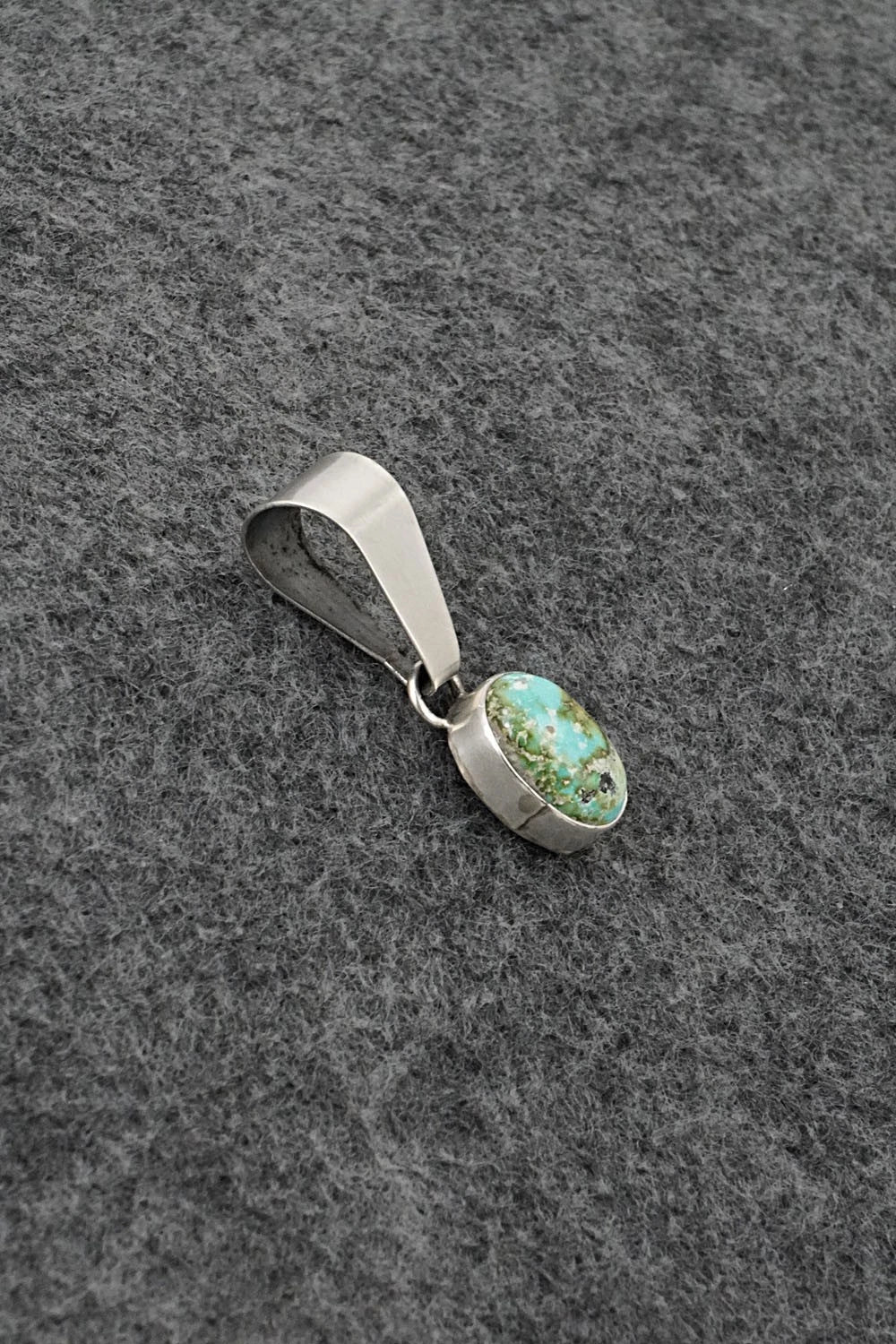 Turquoise & Sterling Silver Pendant - Rosemary Saunders