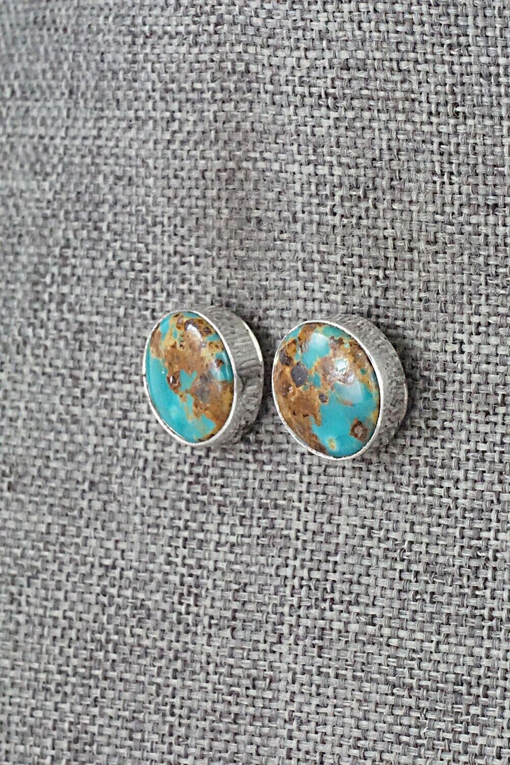 Turquoise & Sterling Silver Earrings - Marco Begaye