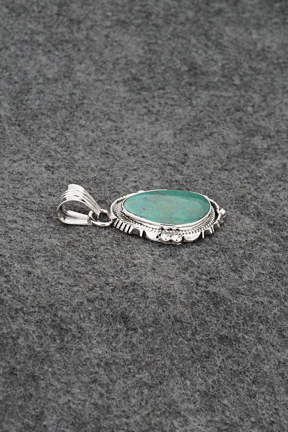 Turquoise & Sterling Silver Pendant - Marita Benally