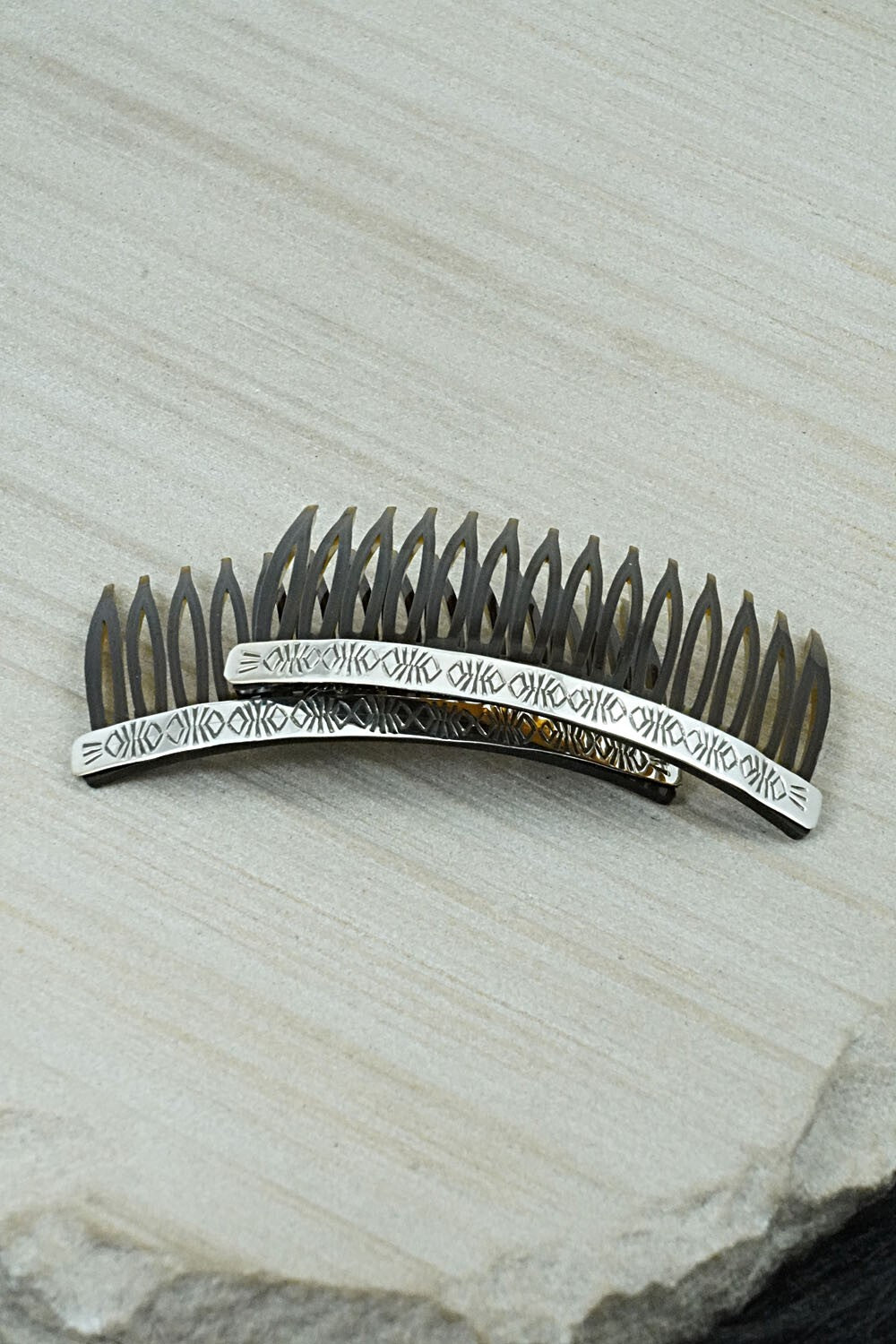 Sterling Silver Hair Combs - Bertha Begay