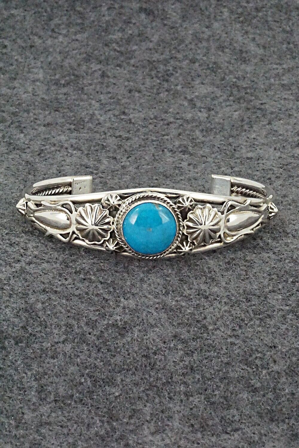 Turquoise & Sterling Silver Bracelet - Raymond Delgarito