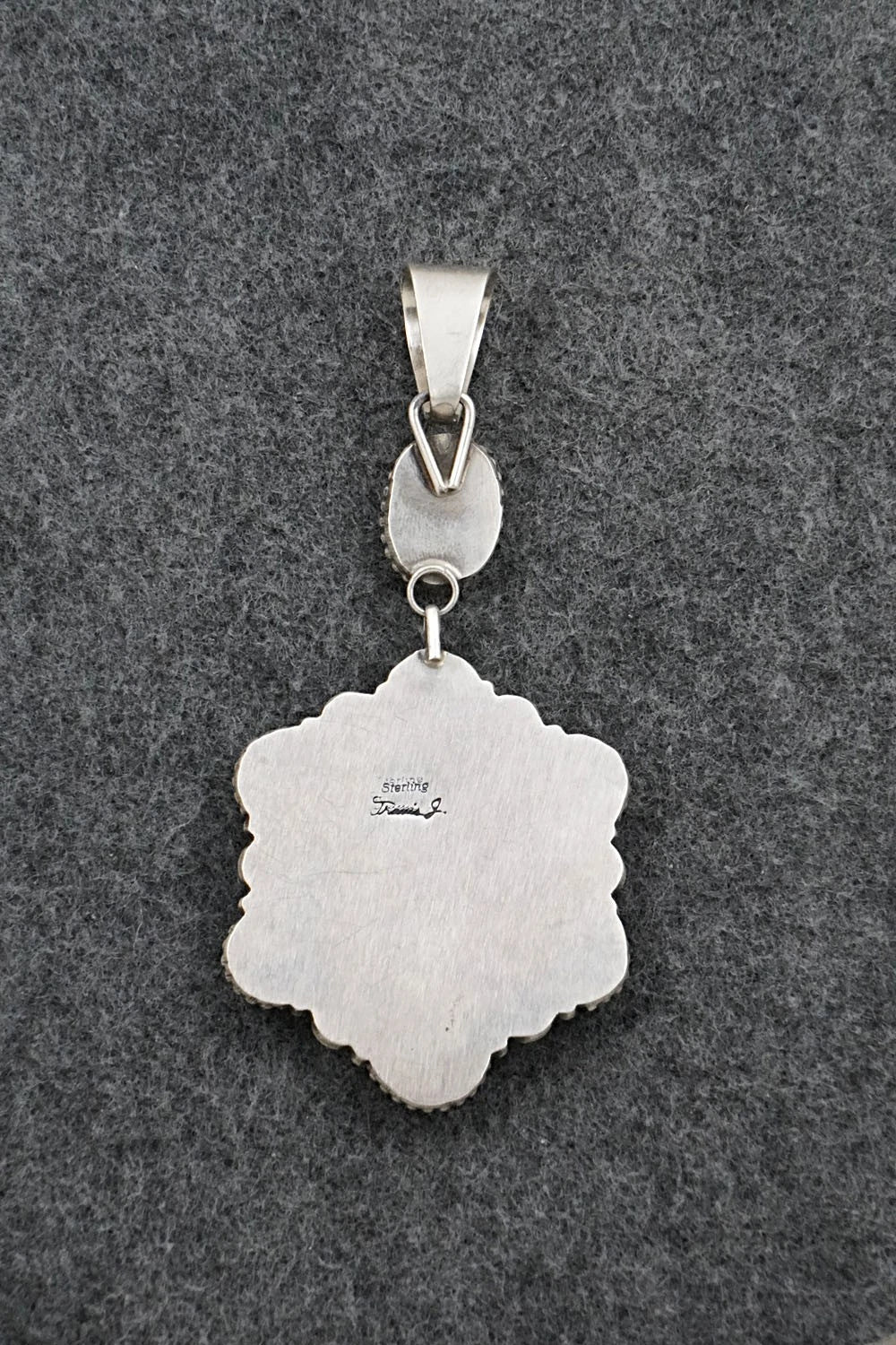 Turquoise & Sterling Silver Pendant - Travis Jim