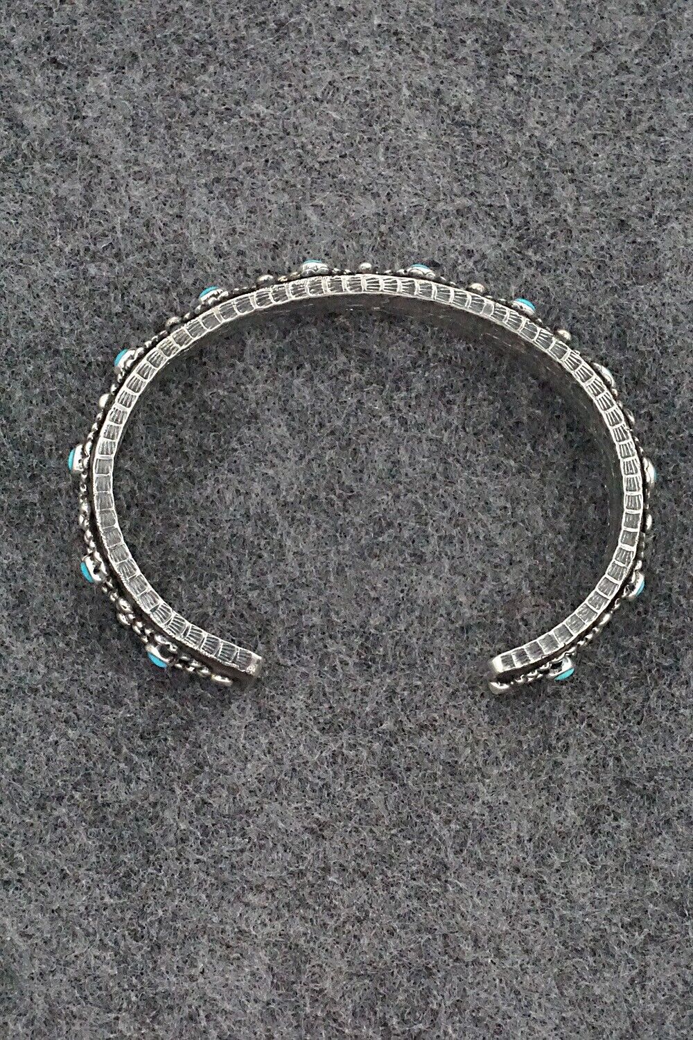 Turquoise & Sterling Silver Bracelet - Ernest Rangel