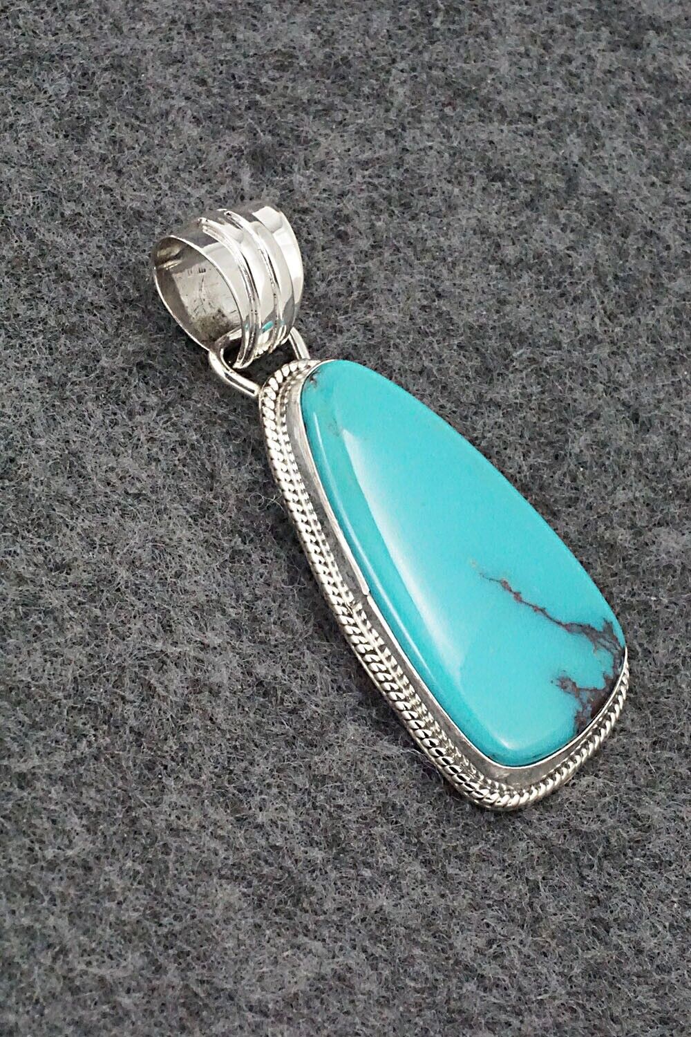 Turquoise and Sterling Silver Pendant - Sharon McCarthy