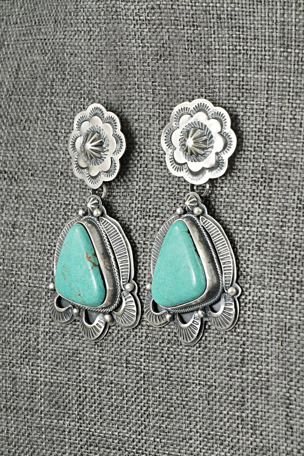 Turquoise & Sterling Silver Earrings - Randy Boyd