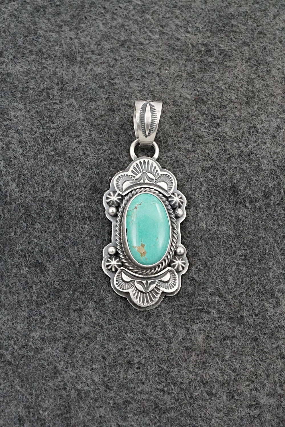 Turquoise & Sterling Silver Pendant - Randy Boyd