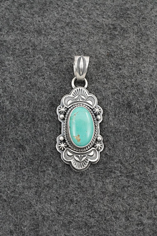 Turquoise & Sterling Silver Pendant - Randy Boyd