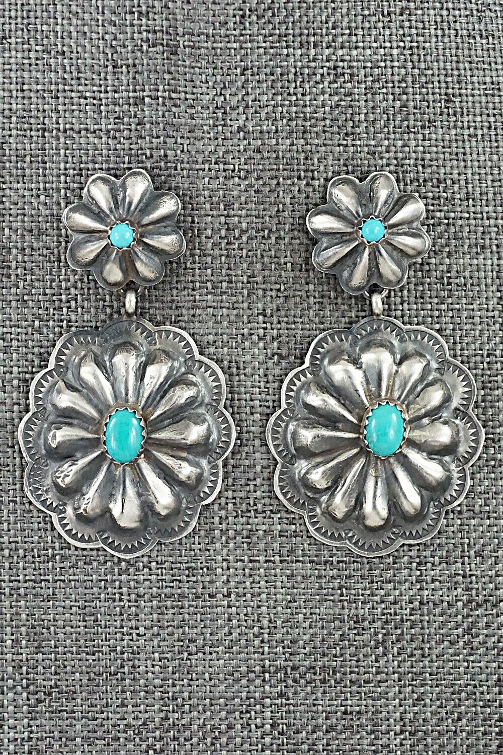 Turquoise & Sterling Silver Earrings - Rita Lee