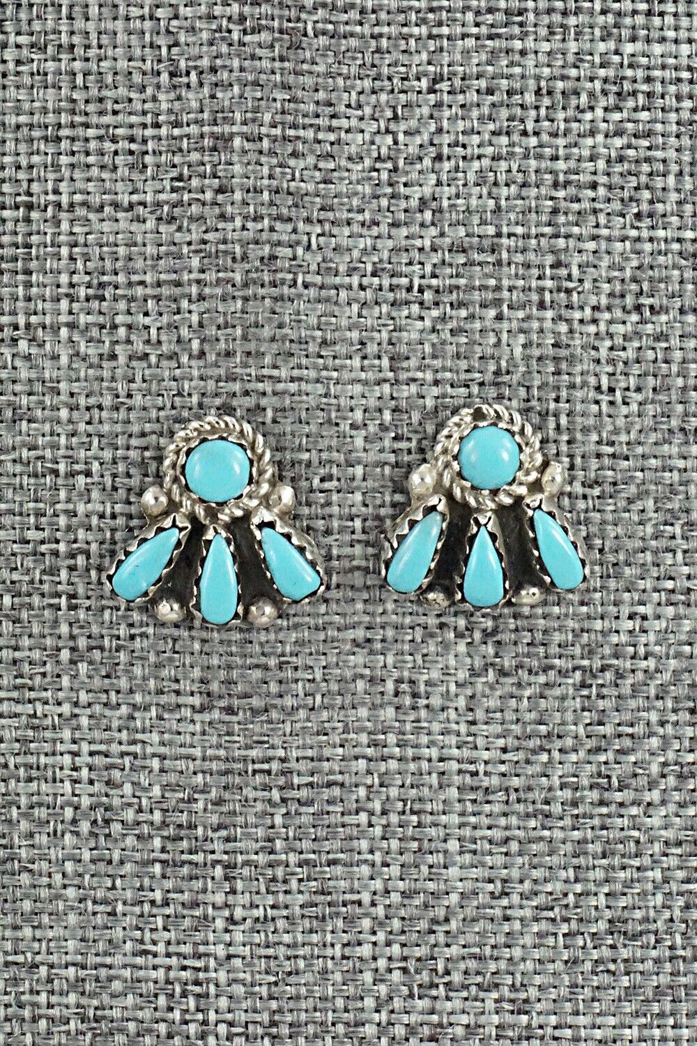 Turquoise & Sterling Silver Earrings - George Gasper