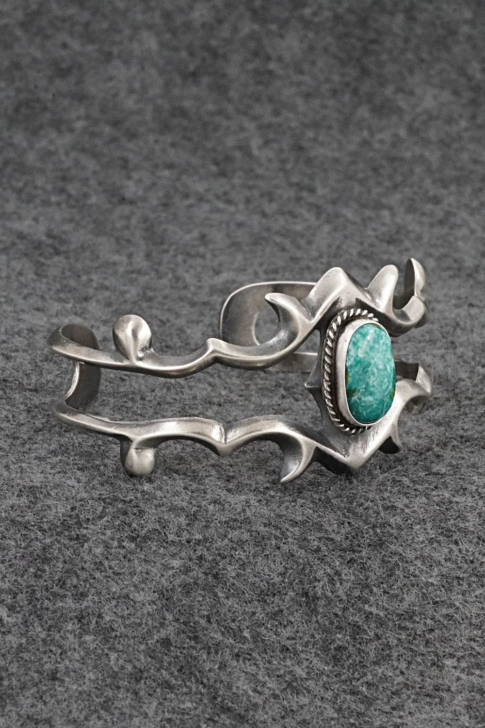 Turquoise & Sterling Silver Bracelet - Eugene Gruber